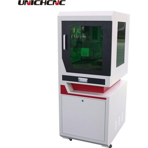 UNICHCNC 20W 30W split fiber laser marking machine metal laser engraving machine Nameplate
