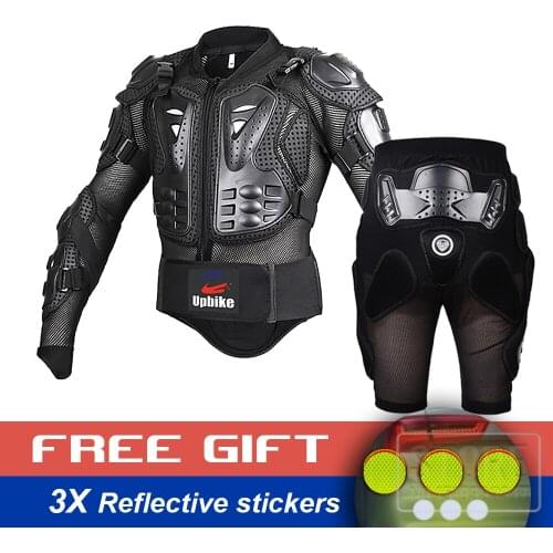 UPBIKE Motorcycle Racing Body Armor Protective Turtle Jacket moto Jackets +motobicycle Gears Shorts Pants
