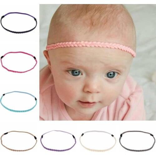 Nishine 10pcs/lot Knit Baby Elastic Headband Handmade Weave Newborn Toddler Headwear Photography Props Children Hair Accessories