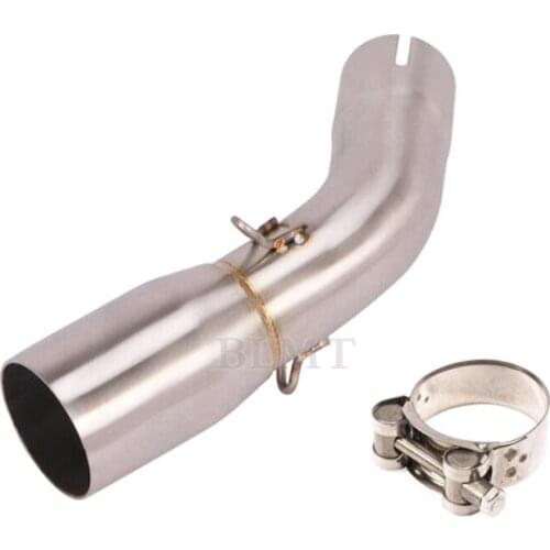 Motorcycle Exhaust Escape Modify Slip On 51mm Middle Connection Link Pipe For SUZUKI SV 650 SV650 2016 2017 SV650X 2018 2019