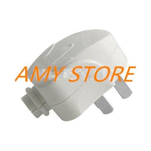 1PCS AC 250V 10A 3 Pin AU Power Cord Connector Male Electrical Plug White