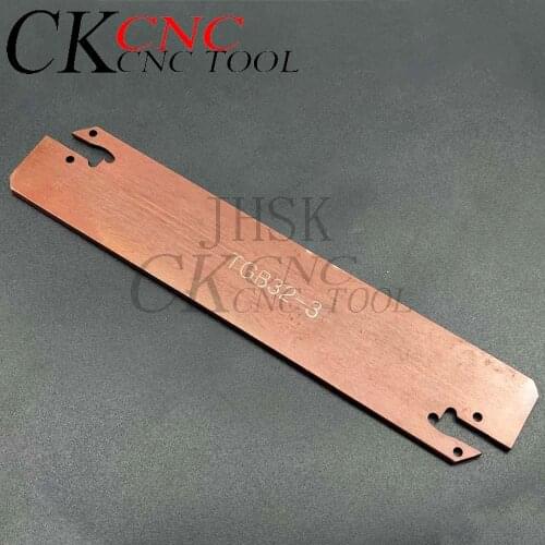 1PC TGB32-3 Large cutting depth grooving knife board TGB 32-3 double-head cutting knife board for groove blade TDC/TDJ insert