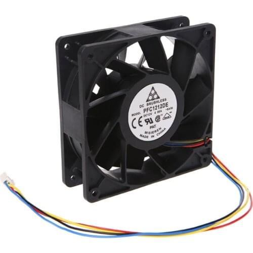 120x120x38mm Brushless DC12V 4.8A 11-Blade Cooling Fan 12038 For Delta PFC1212DE