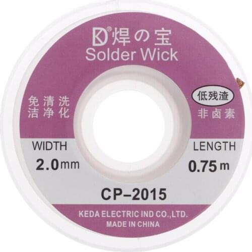 2mm Desoldering Solder Braid Wick Remover Cable Wire New G32C