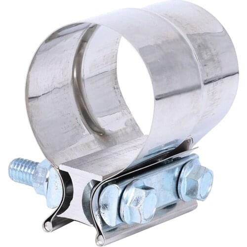 3 Inch Exhaust Sleeve Band Clamp 304 Stainless Steel for Exhaust Pipe Muffler Elbow and Exhaust Tubing Connection Leakage Free
