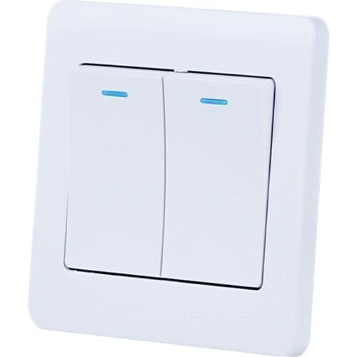 86 type switch socket two switch two open double control double open dual control panel 2 open two bit wall switch