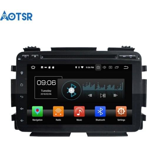 Aotsr Android 8.0 7.1 GPS navigation Car DVD Player For Honda HRV 2015 VEZEL 2015 multimedia radio recorder 2 DIN 4GB+32GB