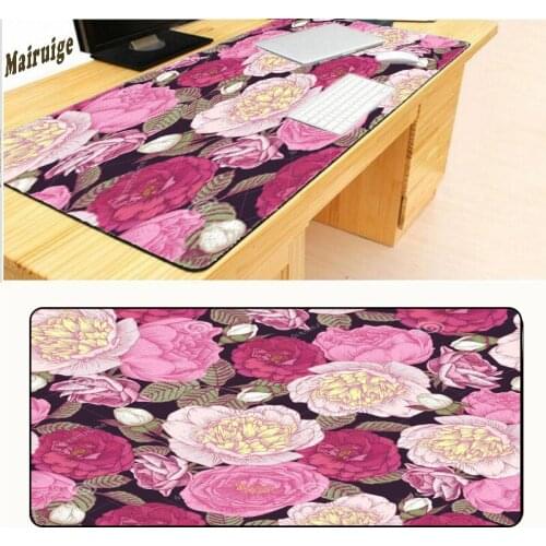 Mairuige Rich Flower Blossom Free Shipping Rubber Anti Slip Game Notebook Durable Large Game Mouse Pad Cuff 900 * 400 * 3 Mm