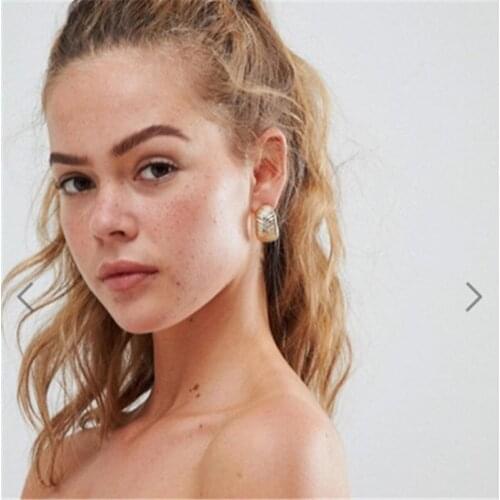 Big Stud Earrings Hyperbolic Vintage Geometric Metal Fashion Jewelry Accessories Wholesale Holiday-YY-W10