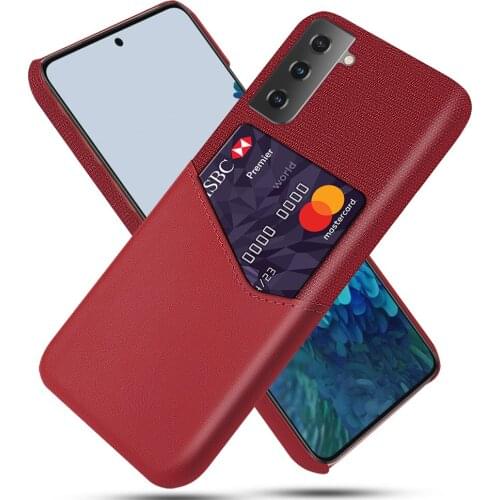 Cloth Texture Card Slots Cover Funda For Samsung Galaxy S21 FE S21+ A52 A72 A32 A42 A12 A21s F62 M62 F41 M21s A51 A71 5G Case