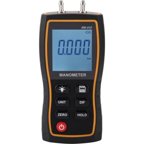 SW-512B High Accuracy Digital Differential Pressure Gauge Air Pressure Meter Tool digital pressure meter