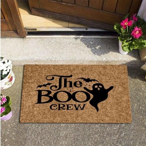 Welcome Doormat Entrance Rectangle Non-Slip Floor Rugs Halloween Christmas Home Decoration Indoor Outdoor Mats