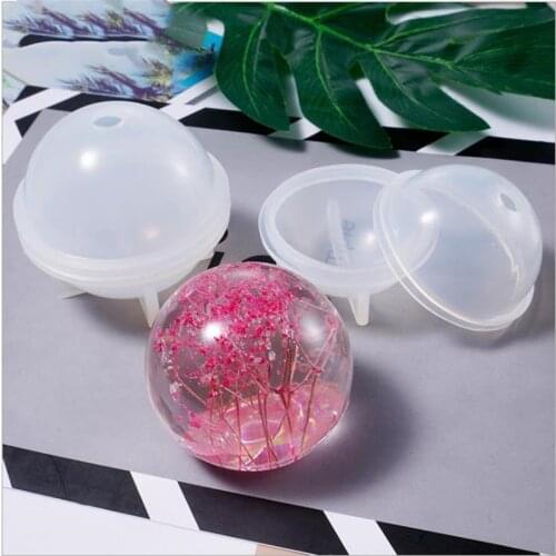1 pieces handmade epoxy silicone mold 3D planet ball craft mold making tool mould uv resin epoxy dried flower resin gift 20/30/4