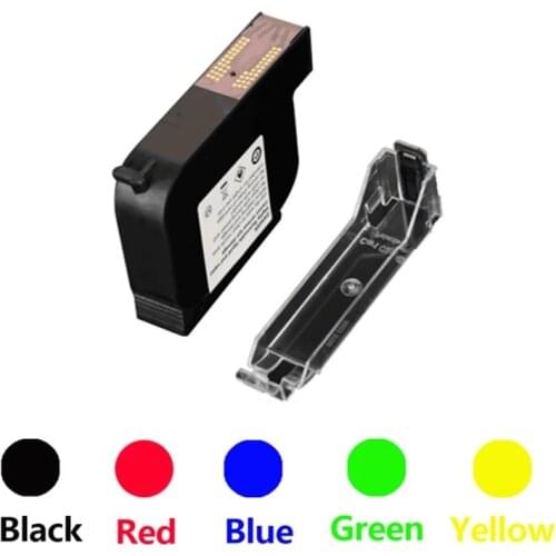 42ML Black Red Blue Green Ink Cartridge Quick-Drying 12.7mm Print Height Universal for Handheld Inkjet Printer