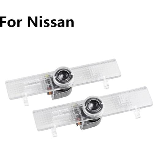 2pcs For Nissan Altima Teana L33 2013-2019 Logo Laser Projector Light Accessories Floor Warning Courtesy lamp Led car door light