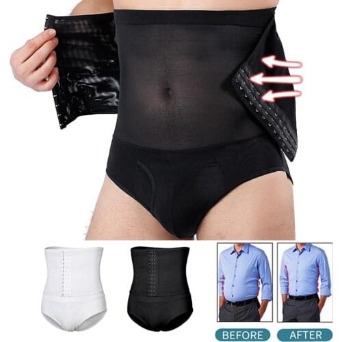 Mens Buttocks Lifter Control Panties Waist Trainer Slimming Body Shapers Underwear Men Tummy Control Belt Panties