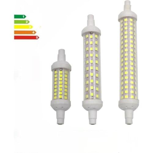 New LED Flood Light Ceramics R7S 78mm 118mm 135mm 2835 SMD Replaces Halogen Lamp 10W 15W 20W Corn Lightings