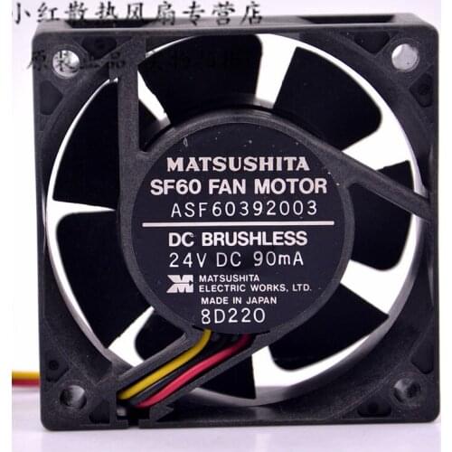 Matsushita TSF612B2401 Server Cooling Fan DC24V 90mA 60x60x25mm 3-wire