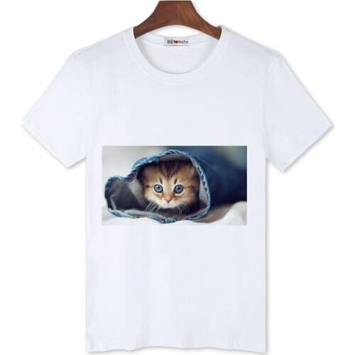 BGtomato Lovely 3D cat shirts for men creative design funny tops summer cool tshirt mens lovely t-shirt personality tops