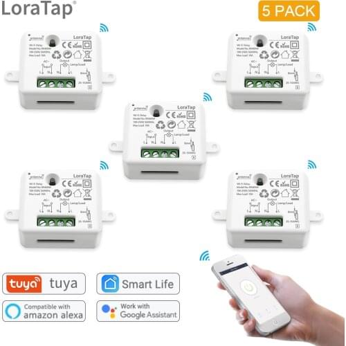 Smart Life Tuya WiFi Switch Smart Wireless Remote Controller Relay Home Automation Domotica Module Works with Google Assistant
