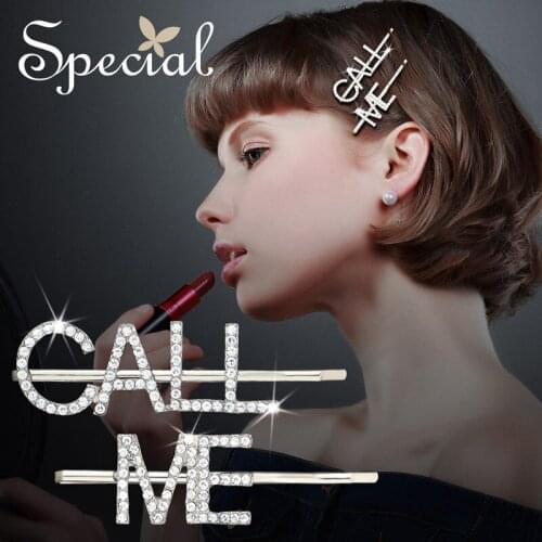 SPECIAL Hairpin Hairpin Hair Accessories Headdress Side Clip Fashion Personality Non-slip Female CALLME2021 New Trend