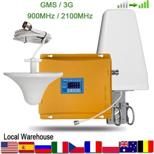 2G 3G 4G Tri Band Cellular Signal Booster Amplifier Cell Phone Signal Amplifier GSM Repeater 900 4G LTE 1800 B3 3G WCDMA 2100 B1