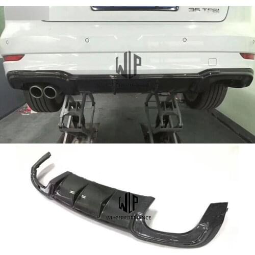 A3 S3 RS3 High Quality Carbon Fiber Rear Bumper Rear Lip Splitter For Audi A3 S3 RS3 Sedan Car Styling 2018