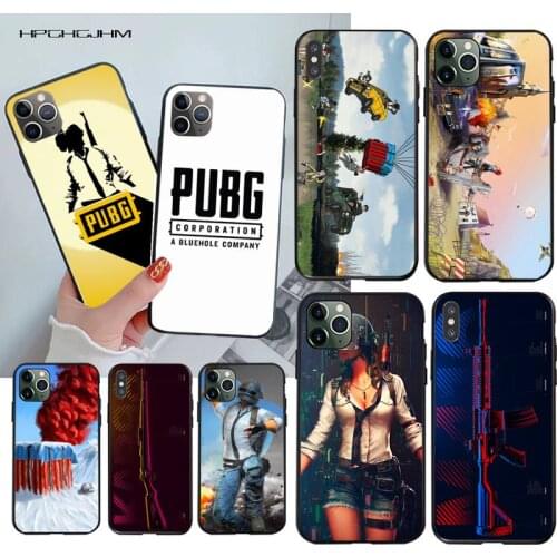 YJZFDYRM Hot PUBG Game Shell Phone Case for iPhone 11 pro XS MAX 8 7 6 6S Plus X 5S SE 2020 XR case