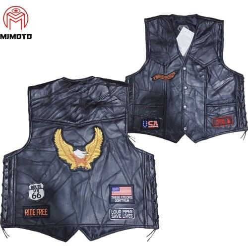 Letter Embroidery Motorcycle Leather Vest Men Spring New Fashion Punk Sleeveless Jacket V Neck Plus Size Waistcoats Riding Vest