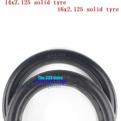 14 / 16*2.125 inches solid tire for bicycle bike tyre16x2.125 with mountain bike Folding electric bicycle E-bike tire 14x2.125