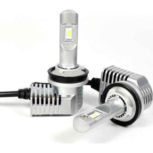 2PCS Super MINI SIZE H8 H9 H11 CSP CHIP P20 LED Headlight H4 H7 9005 9006 9012 HB3/4 Hir2 D1S/D2S/D3S/D4 1:1 Bulb 50W 5200LM 6K