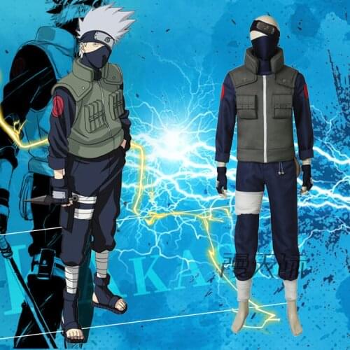 2021 Anime Nemuio Clothes Hatake Kakashi Cosplay Costume Men Full Set Of Customization