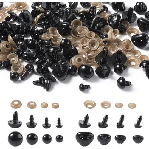 300pcs/set Craft Plastic Doll Eyes & Nose Stuffed Toy Accessories DIY Accessories