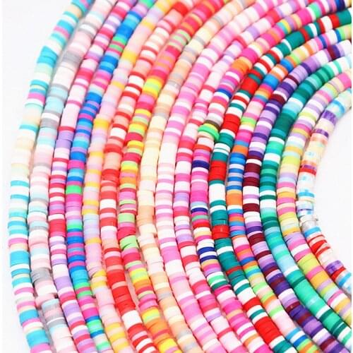 6mm Polymer Clay Beads DIYJewelry Findings Rubber Spacer Beads For Boho Jewelry Making Bracelet Accessory 350pcs/lot