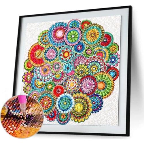 Mandala 5D DIY Diamond Painting Embroidery Cross Stitch Full Diamond Special Shaped Diamond Mosaic Pattern Home Decoration
