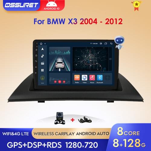 2G+32G Android 10 For BMW X3 E83 2004 - 2012 Car Radio Multimedia Video Player Navigation GPS 2 din NON dvd