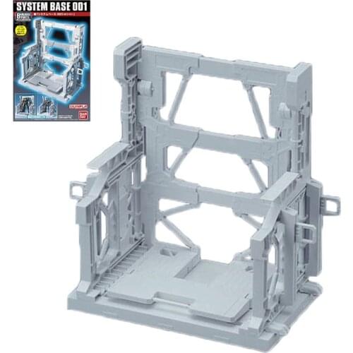 BANDAI RG/HG 1/144 Hangar Builders Parts System Base 001 White Model Kids Assembled Toys Robot Anime Action Figures Accessories