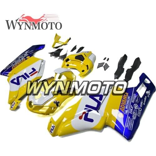 White Yellow Bike Panels For Ducati 999 749 Monoposto (Single Seat) 2003 2004 Injection ABS Plastics 03 04 Motorbike Fairings