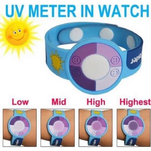 UV test Bracelet-Childrens wrist Watch UV UV discolorat hand strap EP PVC soft rubber hand strap Essential for girls to go out