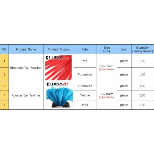 CHINAZP Feathers Samba Costume Pheasant Feather Showing Rooster Tail Feather Design Ostrich Feather Retails Sale For Express Way