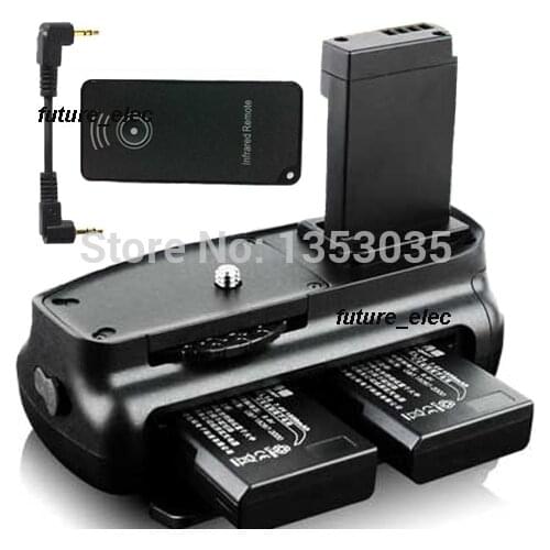 Battery Hand Grip Holder Pack Vertical Shutter For Canon EOS 100D Rebel SL1 Digital SLR Camera + IR Remote Control + 2 x LP-E12