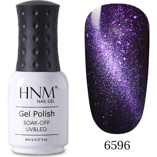 HNM 8ml Galaxy Wine Red Cat Eye UV Gel Nail Polish Gel Magnet Soak off UV Varnish Semi Permanent Lacquer Lak
