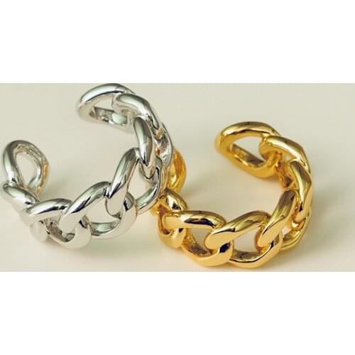 INS tide net red retro index finger open ring, Japan and South Korea simple cold wind twist hollow adjustable niche