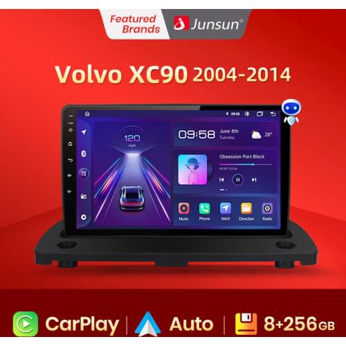 Junsun V1 2G+32G Android 10 DSP For Volvo XC90 2004-2014 Car Radio Multimedia Video Player Navigation GPS 2Din No SWC Control