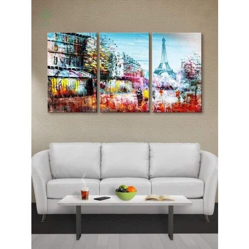 Eiffel Tower Canvas Painting For Living Room Home Bedroom Decoration