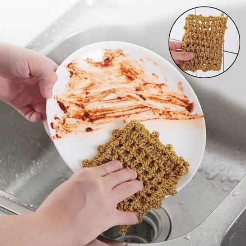 Kitchen Nonstick Oil Scouring Pad Oil Cleaning Cloth Washing Cloth To Wash Cloth Towel Brush Bowl Wash Cloth Dish Sponge