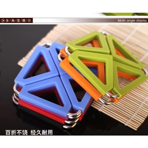 Multifunction Creative Durable Silicone Pot Holder Square Trivet Mat Flexible Heat Resistant Hot Pads 6 Colors Insulation Pads