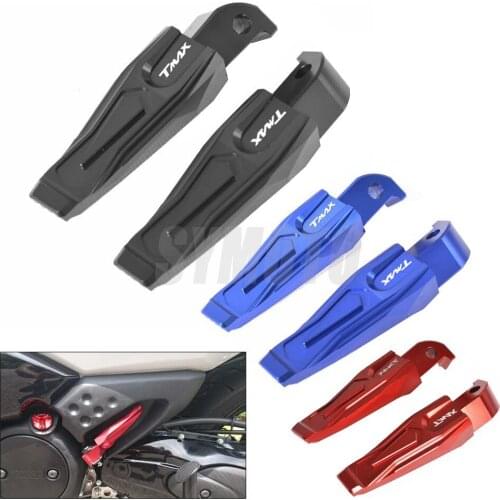 Motorcycle CNC Aluminum Rear Passanger Foot Peg Footrests For YAMAHA TMAX 500 530 T-MAX530 T-MAX500 XP500 XP530 2008-2017