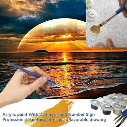 Diy Painting By Numbers Kit Coloring By Numbers Picture By Numbers Home Decors Painting By Numbers Number Painting#W