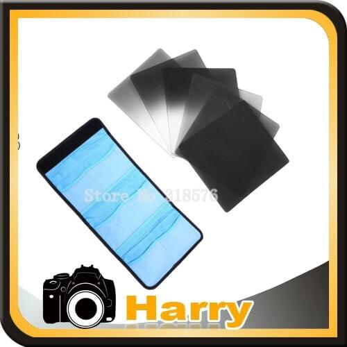 7in1 6pcs Graduated Neutral Density ND + ND 2 4 8 Filter Kit Set for Cokin P Series